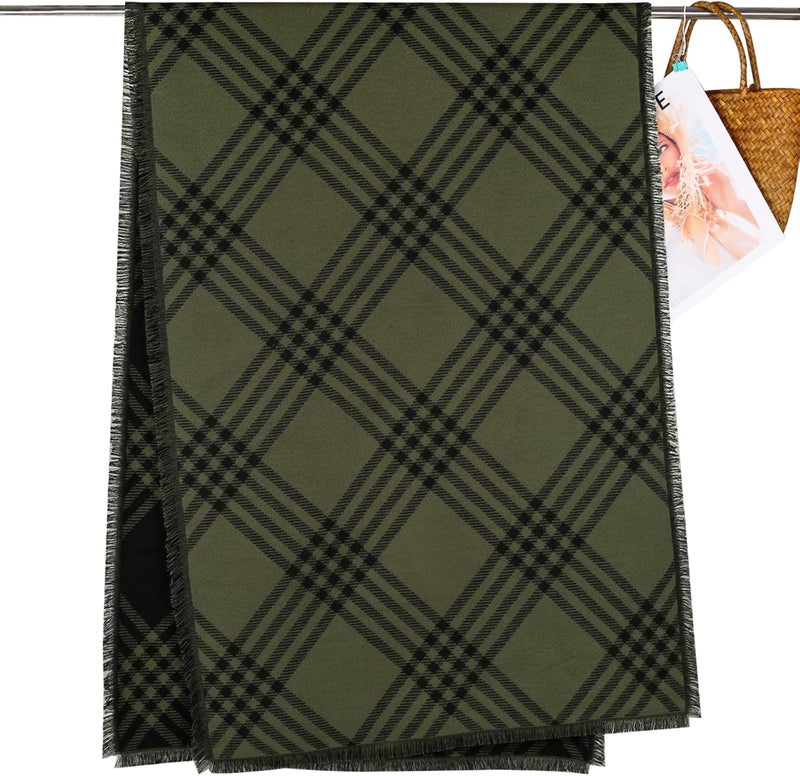 EXTREE Scarfs for Women Pashmina Silky Shawl Wrap for Evening Dressing Blanket Open Front Poncho Cape - Image 4